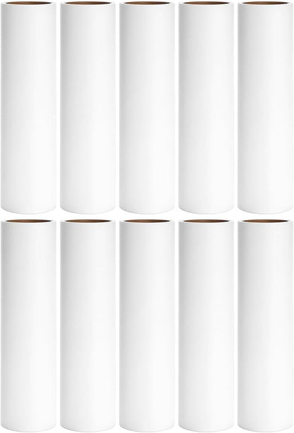 Floor Lint Roller Refills 9.45 inch Pet Hair Sticky Roller Refills for 9.4 inch to 9.5 inch Large Lint Rollers, Great Value Bulk Pack of 10 Rolls Extra Sticky 600 Sheets Total