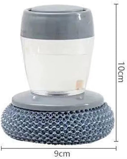 Automatic Liquid Filling Good Handle Soap Dispense Palm Kitchen Brush for Bowl Sink Cleaning Pot Comfortable