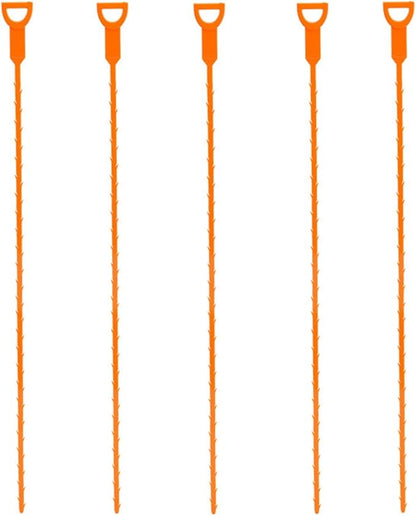 Drain Snake for Kitchen Sink & Toilet, Handheld Drain Auger for Hair Clog Removal, 20-Foot Flexible Drain Cleaner Tool for Bathroom Shower Drain Pipe, 20.47 x 0.79 x 0.79 Inches (5,Large)