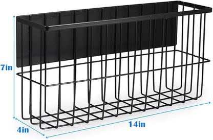 Picowe Extra Large Dryer Ball Organizer - Magnetic Storage Bin for Laundry Room Organization and Storage, Holds 10+ Dryer Balls (Black, XL)