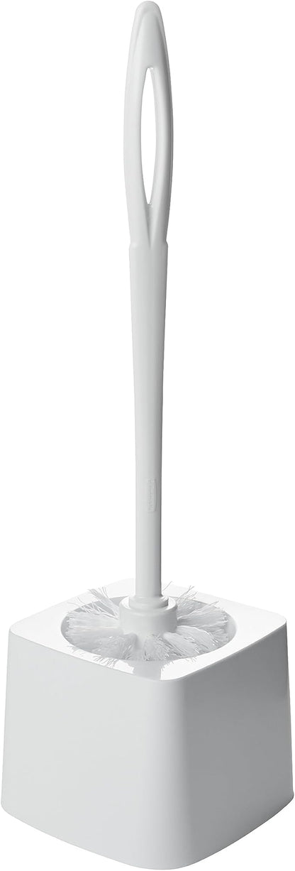 Rubbermaid Commercial Products 15" Toilet Brush, White, Toilet Bowl Brush for Bathroom, Professional/Janitorial Scrub Brush for Toilet