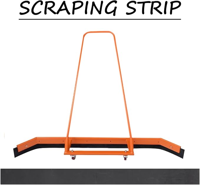 ibasenice High-Elastic Rubber Squeegee Strip Refill 59.05In for Tennis Court & Basketball Court Floor Cleaning Replacement Head Durable Sports Surface Maintenance