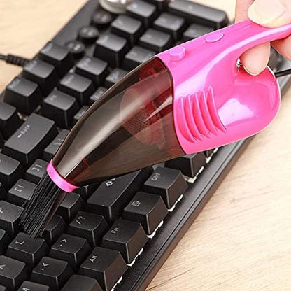 HEEPDD USB Handheld Keyboard Vacuum Cleaner, Mini Portable Desktop Dust Cleaner with Powerful Suction for Car Interior, Drawers, Crevices