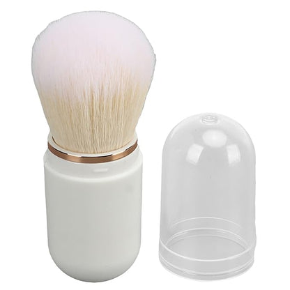 Nail Dust Brush, Nail Art Dust Powder Remover Brush Rhinestone Handle Nail Art Dust Cleaner Brush Professional Nail Art Tool Manicure Duster Tools for Acrylic Gel Nails (White)