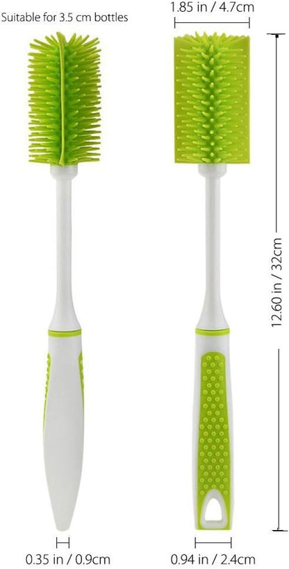 Bottle Brush Dishwashing Cleaning Brush Set, Long Handle Dish Cup Bottle Washing Scrubber for Cleaning Non-Stick Pot Pan Dish Bowl, Water Cups, Coffee Mugs