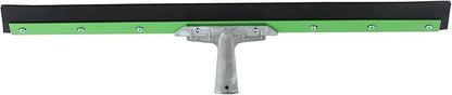 Restaurantware-SQUEEGEE ONLY: Clean Tek Professional 24 Inch Floor Squeegee, 1 Broom With Rubber Blade - Handle Sold Separately, Heavy-Duty, Green Steel Wiper, Ideal For Floor, Tiles