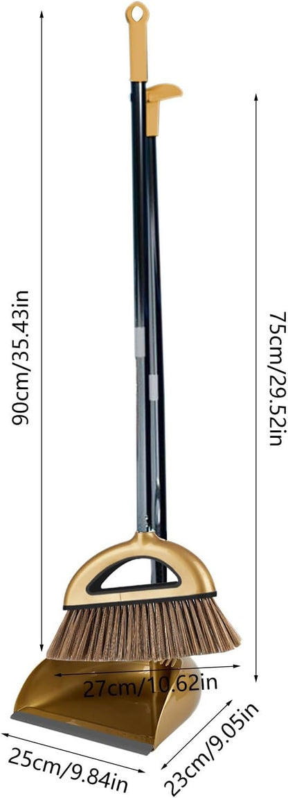 Broom with Dustpan Combo Set Sweeping Set Household B Room Dustpan Set Broom Set Dust Pan and Broom Set Cleaning Tools Apartment Home Essentials Small Broom Dust Broom