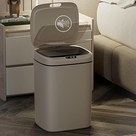 Smart Trash can, Easily Opened with a Wave of Your Hand, Tightly Sealed, Effectively Blocking Odors, Keeping The air Fresh, Stylish in Appearance, Sturdy and Durable, Easy to Clean. (Large)
