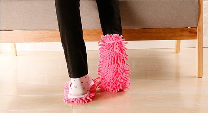Microfiber Slippers Floor Cleaning Mop House Dust Detachable Mopping Shoes Cleaning Tool Unisex Open Toe