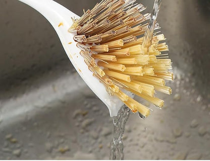 3 in 1 Dish Scrub Brush, Multipurpose Kitchen Cleaning Brush for Dishes, Pots, Pans, Sinks & Hard-to-reach areas