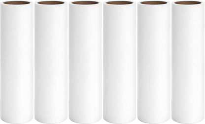 3.7 inch Lint Roller Refills for Portable Travel Lint Rollers, 6 Rolls by 40 Sheets/Roll Total 240 Sheets, Extra Sticky and Super Easy Peel…