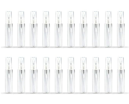 20 Pack Set 10ML Protable Refill Bulk Atomizer Spray Travel Perfume Bottle Hydrating Empty Bottle (Clear-1)