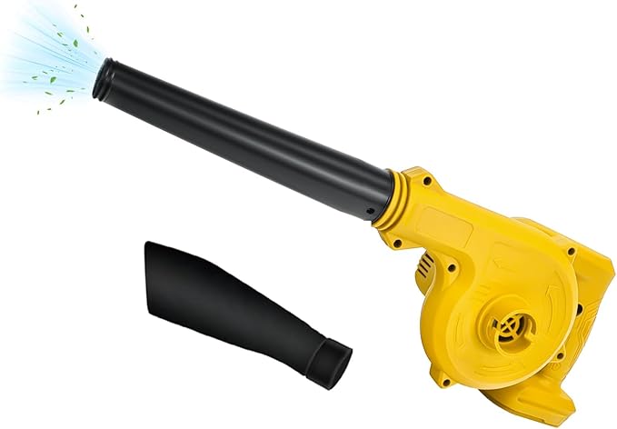Leaf Blower for Dewalt 20V,17000r/min,2-in-1 Lightweight Handheld Cordless Vacuum Cleaner,Electric Leaf Blower Battery Powered Tools,for Inflating/Blowing/Leaves/Car(No Battery)