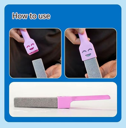 10 Pack Pumice Stone Scouring Sticks with 2 Universal Handles, Grey Pumice Stone Cleaner for Cleaning Toilets, Bathrooms, Kitchens, Spas and Pools, Plus 1 Dual-Use 2-in-1 Dustpan Brush (11-in-1)