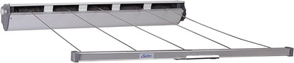 Household Essentials Steel & Aluminum 5-Line Retractable Dryer in White