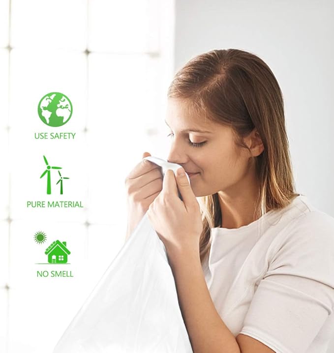 3 Gallon 170 Counts Small Trash Bags 3 Gallon 3.1 Gallon 3.2 Gallon fit 10 liter Garbage Bags by Teivio, Waste Basket Bags,Bathroom Trash Can Bin Liners, Plastic Bags for home office kitchen, Clear