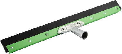 Restaurantware-SQUEEGEE ONLY: Clean Tek Professional 24 Inch Floor Squeegee, 1 Broom With Rubber Blade - Handle Sold Separately, Heavy-Duty, Green Steel Wiper, Ideal For Floor, Tiles