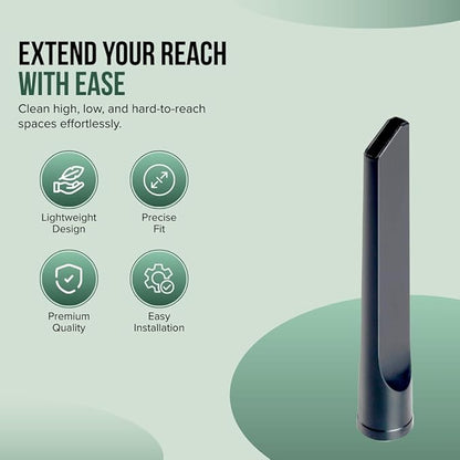 Selgo Universal 1 ¼ Inch (32mm) 9-Inch Long Black Vacuum Cleaner Crevice Tool, Pack of 10