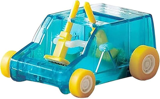 JJLFresheners Desktop Mini Cleaner and Dust Sweep, Blue Transparent, Car Table Dust Cleaning Trolley Keyboard Confetti Pencil Eraser Dust Sweeper Deft Processed