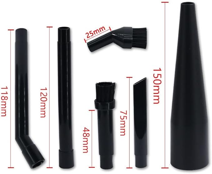 Micro Cleaning Kit Vacuum Attachments For Compact Wet Dry Shop Vacuum 1-1/4 in 6-Piece