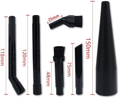 Micro Cleaning Kit Vacuum Attachments For Compact Wet Dry Shop Vacuum 1-1/4 in 6-Piece