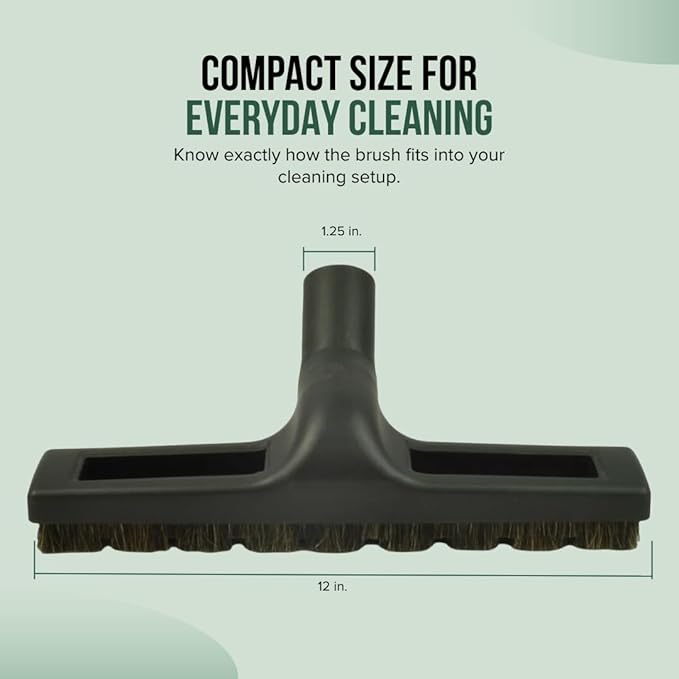 Selgo Universal 1 ¼ Inch (32mm) Vacuum Cleaner Floor Brush with Wheels 12" Wide (12" with Wheels), Pack of 10