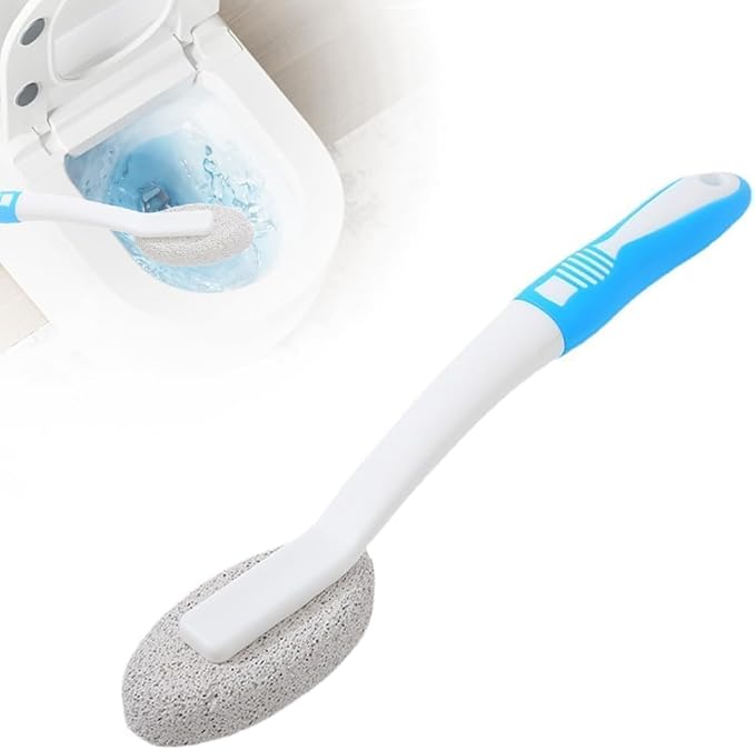 Pumice Stone for Toilet Bowl Cleaning, Toilet Pumice Stone with Handle, Powerfully Away Limescale Stain Toilet Stone Cleaning Block, Scouring Stick for Toilet, Bathroom, Kitchen Sink, Grill (1)