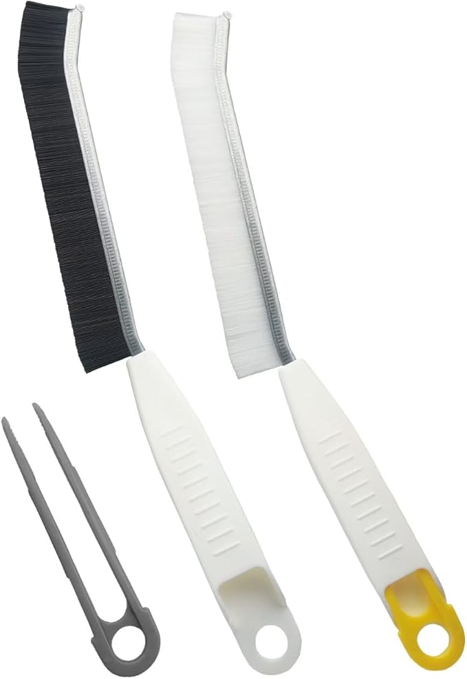 Hard Bristle Crevice Cleaning Brush,Multifunctional Gap Scrub Brush, Bathroom Cleaner Tools,Suitable for Tile Gaps,Kitchen, and Sink,Toilet, with Anti-Slip Handle Design (2 Pieces)