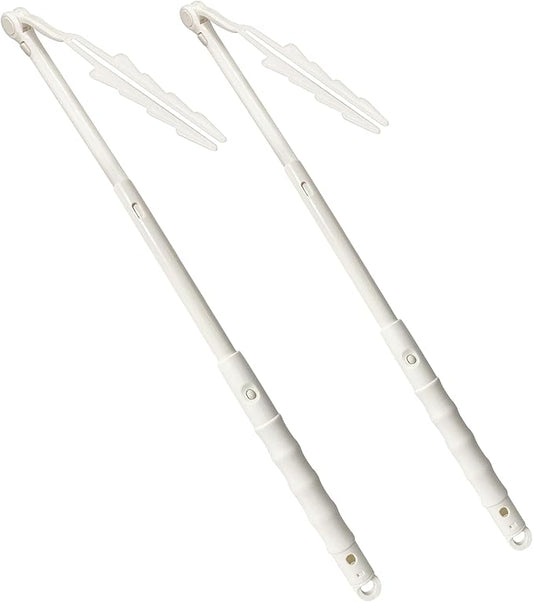 KEUYE Replacement Handles Compatible with Swiffer Duster Refill, Extended Handle, Adjustable Length Handles only (2pcs)