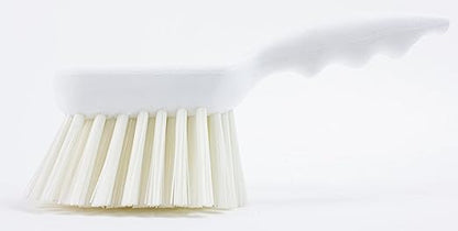 SPARTA 40541EC02 Plastic Scrub Brush, Utility Brush, Kitchen Brush With Hanging Hole For Cleaning, 8 Inches, White - (Pack of 1)