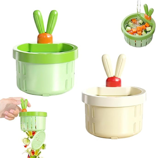 2 Pcs Cactus Sink Drain Strainer – Press-to-Dump Kitchen Sink Filter Basket, 3 Inch Food Residue Collector with One-Press Lifting Stopper, Multifunctional Waste Catcher for Home (Set C)