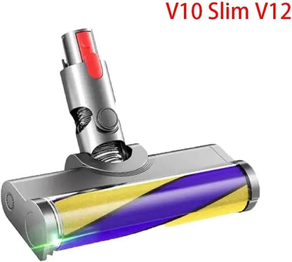 Laser Floor Brush， Compatible For Dyson ，V10 V15 V11 V8 V7 V10 Slim V12 G5 Soft Suction Head LED Floor Brush Accessories(V10 Slim V12)