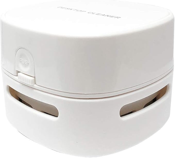allydrew Cute Portable Mini Vacuum Cleaner for Home and Office, White Box