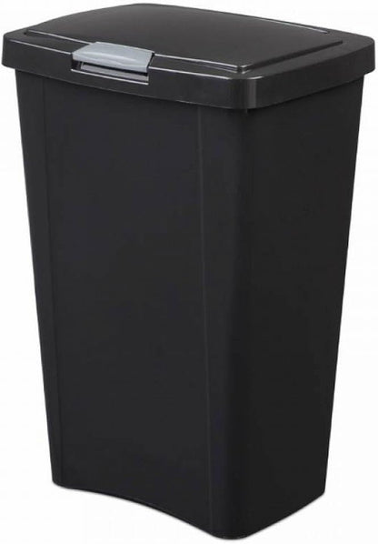 STERILITE 10459004 Touch Can, Black, 13 Gallon