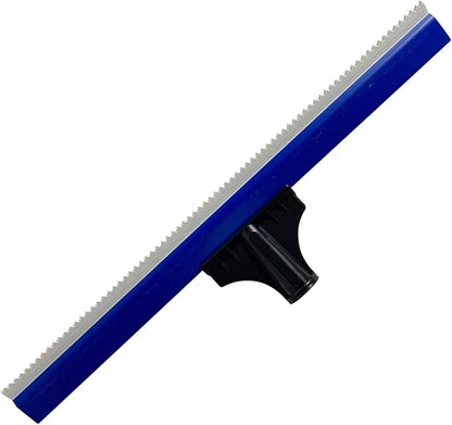 Generic Squeegee for Epoxy Floor Notched Serrated Flat Soft Rubber Rake Cement Painting Coating Tool Easy to Use Smooth and Efficient, 20cm