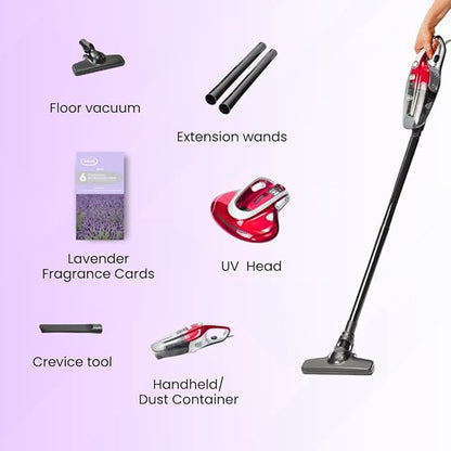 Ewbank UV400 2-in-1 Vacuum Cleaner with Attachments & Bed/Fabric Handheld with UV Light