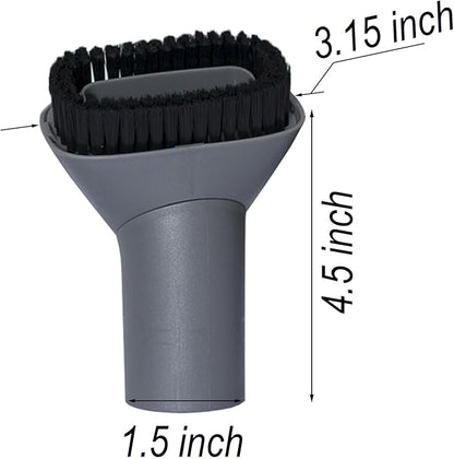 Vacuum Crevice Tool & Dust Brush plus Hose Adapter compatible with Shark HV300 HV301 HV371 HV372 NV500 NV501 NV650 NV680 NV350 NV351 NV360 NV151 UV675 & Miele C1 C2 C3 (Vacuum Dust Brush)