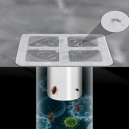 20 PCS Disposable Shower Drain Hair Catcher Mesh Stickers, Disposable Floor Drain Sticker, Bathroom Drain Trap Fine Mesh Kitchen Drain Strainer, Laundry, Bathtub, Kitchen.