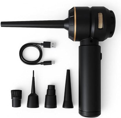 Cordless Car Vacuum Lightweight, Air Duster, 4-in-1 18000Pa High Power Suction & Blower, Handheld Vacuum Cleaner for Home,Car, Office Desk, Keyboards, Navy Black