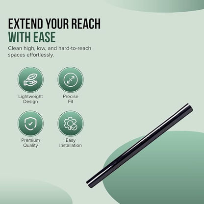 Selgo Universal 1 ¼ Inch (32mm) 19-Inch Long Vacuum Cleaner Extension Wand, Pack of 10