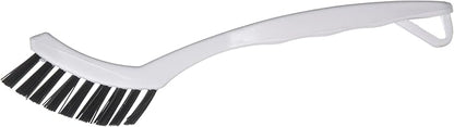 SPARTA Flo-Pac Grout Brush Detail Crevice Brush, Firm Chemical-Resistant Nylon Bristles with Angled Ergonomic Handle, Hanging Holes for Tile, Grout, Corners, Boxes, 8 Inches, White (Pack of 24)