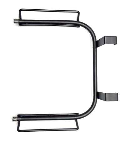 FitWell Over-The-Cabinet-Door Grocery Installation Plastic Recycling & Trash, Under Sink Garbage Bag Holder, Trash Bag Holder Rack for Recycled Reusable Disposable Grocery Bag (Black)