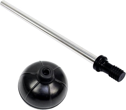 Casaphoria Stainless Steel Toilet Bowl Brush with Holder and Plunger Set, Freestanding Canister for Bathroom, 2 in 1 Hideaway Holder Heavy Duty Unclogger Plunger