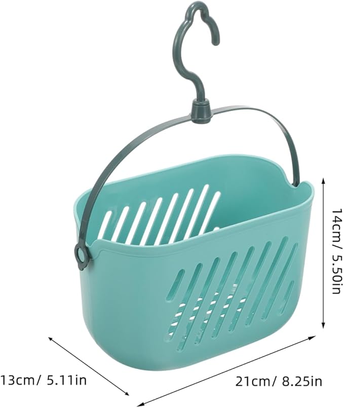 PRETYZOOM Hanging Shower Basket Portable Cleaning Supply Basket Plastic Bathroom Organizer over Toilet Storage for Shampoo Conditioner Loofahs Bath Accessories