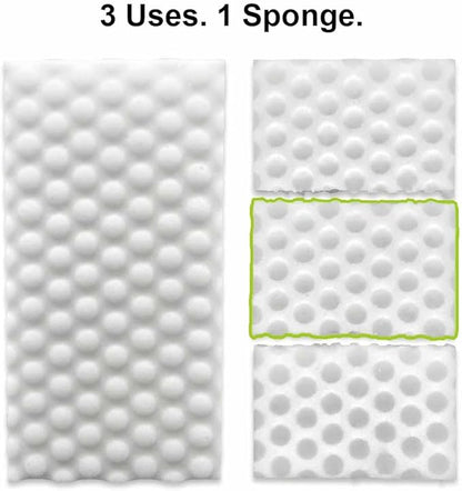 Heavy Duty Melamine Cleaning Sponge (2-Pack) – Multi-Surface Eraser Sponge, Breakable Power Blocks for Tough Stains, Grease & Scuffs, Kitchen, Bathroom, Walls & Deep Cleaning