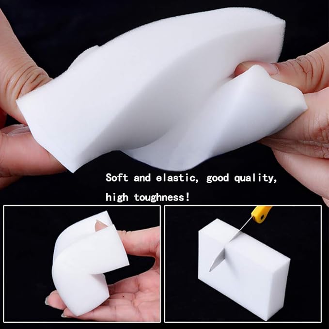 10 Pack Magic Cleaning Sponges Eraser,Multi-Functional Premium Melamine Sponge Foam Cleaning Pads,Dish,Household Cleaning Sponge for Kitchen,Furniture,Bathroom(3.93x2.75x1.18in)