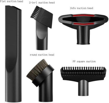 6 Pcs Vacuum Attachments (1-1/4 inch)32mm & 1 3/8 inch (35 mm) Vacuum Cleaner Accessories Brush Kit Fits Vacuum Cleaner