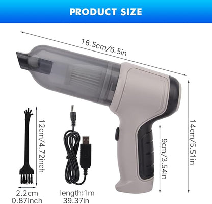 Handheld Vacuum Cleaner, 3-in-1 Cordless Car Vacuum Cleaner Rechargeable 120W/9000PA High Power, Portable Wet Dry Mini Vacuum for Car Home Pet Hair