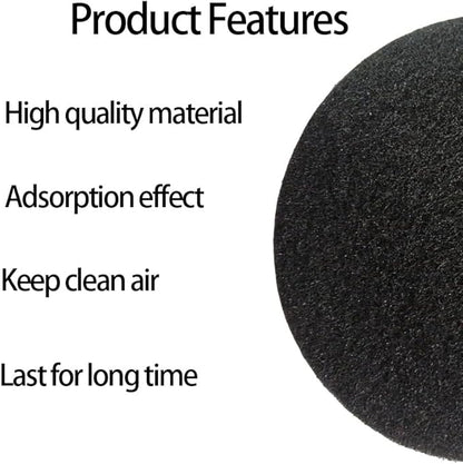 5 Pack 6.7 Inch Round Charcoal Filters for Compost Bucket, Activated Carbon Replacement Filters for Kitchen Countertop Compost Bins