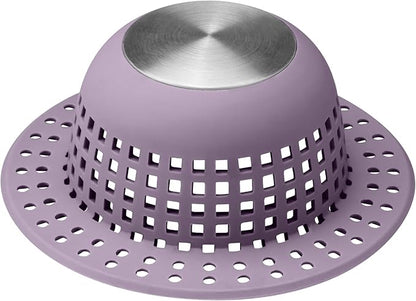 Aluvor Shower Drain Hair Catcher Bathtub Drain Cover Shower Protector for Pop-Up & Regular Drains